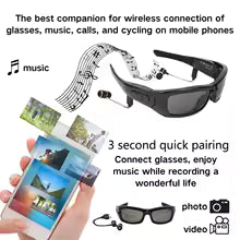 Gafas deportivas con cámara HD y Bluetooth
